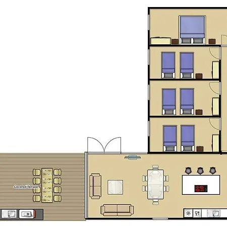 别墅 Cala'n Blanes Sleeps 9 Pool Air Con Wifi 卡拉恩·布拉内斯